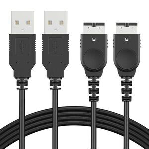 [2-PACK] GBA USB Chargers Gameboy Advance SP Nintendo DS Console USB Cables